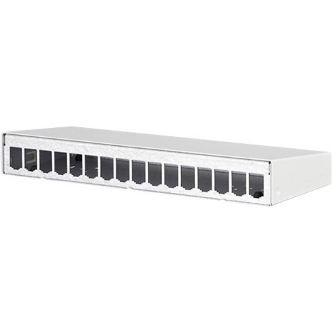 Metz Connect 130861-1602-E 16 poorten Netwerkpatchpaneel 483 mm (19) Zonder connectoren Wit