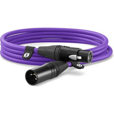 Rode XLR3M-PU XLR Verbindingskabel 3 m Lila