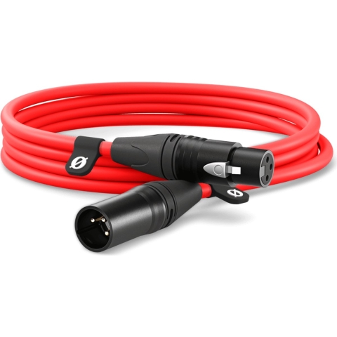 Rode XLR3M-R XLR Verbindingskabel 3 m Rood