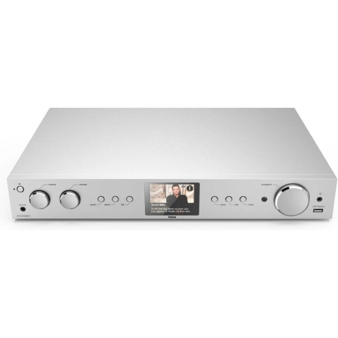 Hama Radio Internet, DAB+, DAB, FM Bluetooth, USB, WiFi, Internetradio Zilver