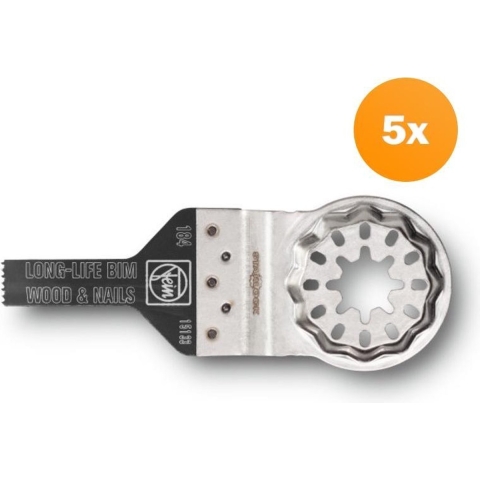 Fein 63502184230 E-Cut Long-Life Zaagblad (5st) - SL - 30 X 10 Mm (184)