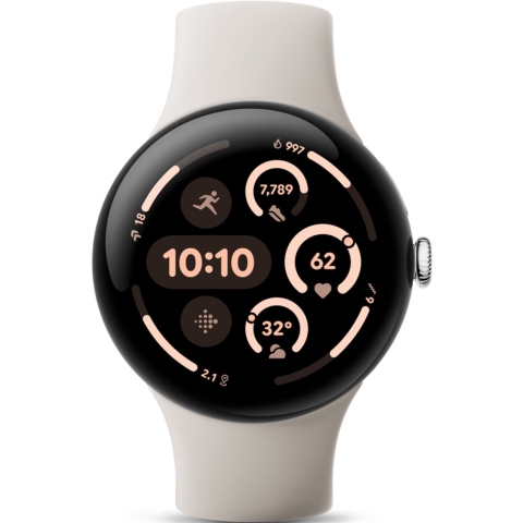 Google Pixel Watch 3 - 45 Mm Porselein/zilver