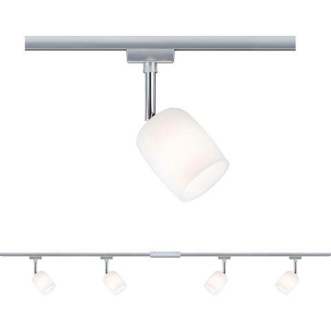 Paulmann Blossom Compleet railsysteem URail G9 40 W LED Chroom, Chroom (mat), Satijn