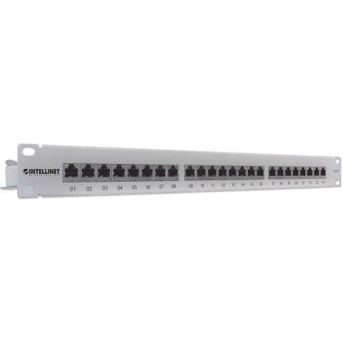 Intellinet 720014 24 poorten Netwerkpatchpaneel 483 mm (19) CAT 6 Zwart