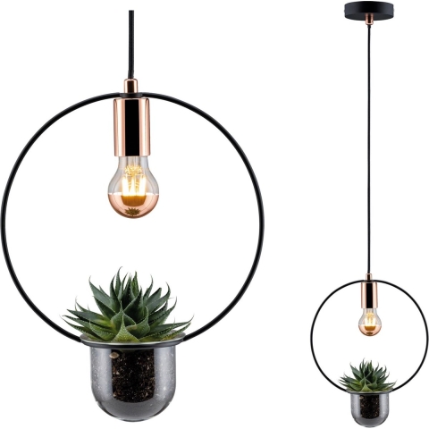 Paulmann Tasja 79748 Hanglamp E27 20 W Koper, Zwart