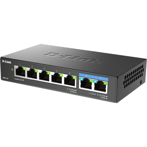 D-Link DMS-107/E Ethernet Switch 5 + 2 poorten