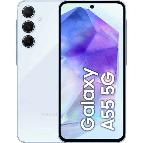 Samsung Galaxy A55 5G 16,8 cm (6.6") Hybride Dual SIM Android 14 USB Type-C 8 GB 256 GB 5000 mAh Blauw