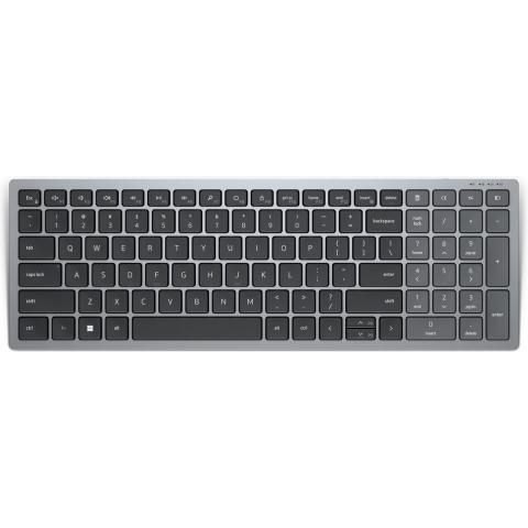 DELL KB740 toetsenbord Kantoor RF-draadloos + Bluetooth QWERTY US International Grijs, Zwart