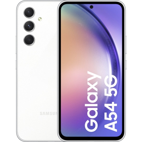 Samsung Galaxy A54 5G SM-A546B/DS 16,3 cm (6.4") Hybride Dual SIM Android 13 USB Type-C 8 GB 128 GB 5000 mAh Wit