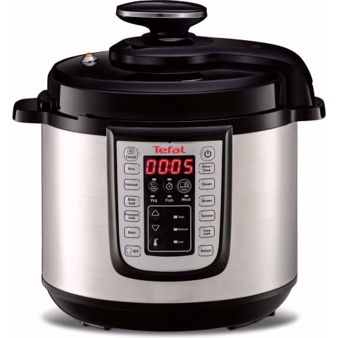 Tefal FAST&DELICIOUS CY505E All-in-One CY505E Slowcooker, multicooker en snelkookpan