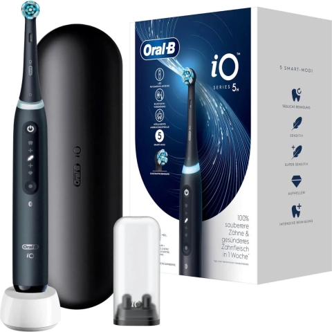 Oral-B iO Series 5 Volwassene Vibrerende tandenborstel Zwart