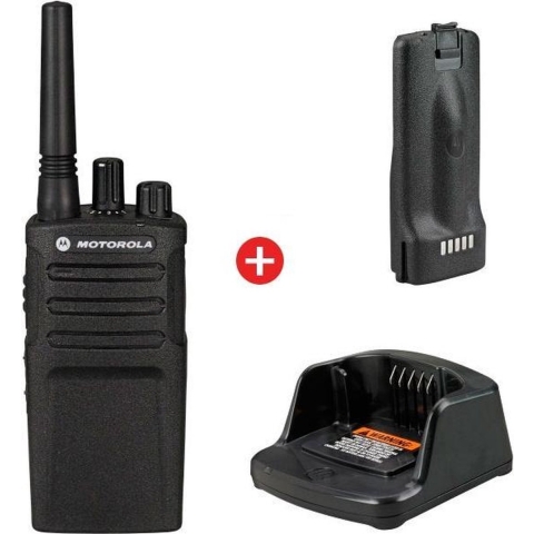 Motorola XT420 twee-weg radio 16 kanalen 446.00625 - 446.19375 MHz Zwart