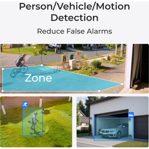 Reolink W320 - 5 MP beveiligingscamera voor buiten, 2,4/5 GHz wifi, detectie van personen/voertuigen/dieren, 30 meter nachtzicht