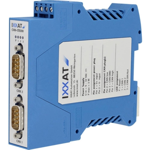 Ixxat 1.01.0067.44010 CAN-CR200 CAN repeater CAN Bus 24 V/DC 1 stuk(s)