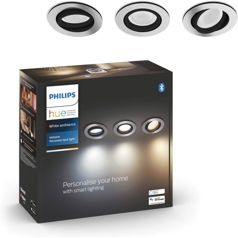 Philips Milliskin Hue recessed R 3 pack inbouwspot
