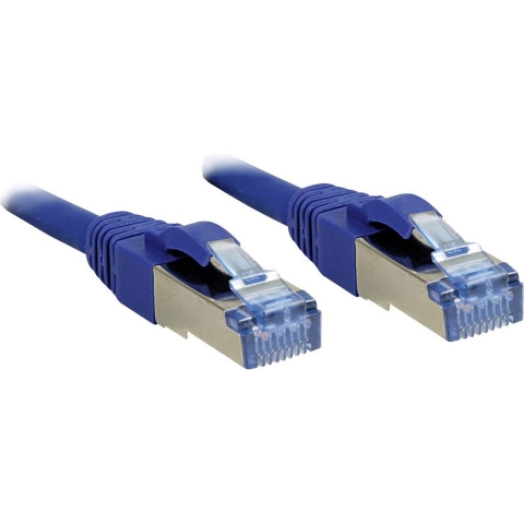 LINDY 47156 RJ45 Netwerkkabel, patchkabel CAT 6A S/FTP 30.00 m Blauw Snagless 1 stuk(s)