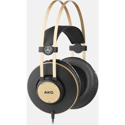 AKG Harman K92 Over Ear koptelefoon Studio Kabel Zwart, Goud