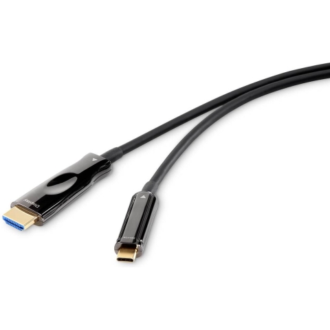 Renkforce RF-4532668 USB-C-displaykabel USB-C / HDMI Adapterkabel USB-C stekker, HDMI-A-stekker 10.00 m Zwart