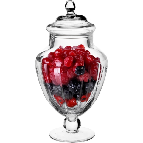 4x stuks snoeppotten/voorraadpotten 2,1L glas met deksel -
