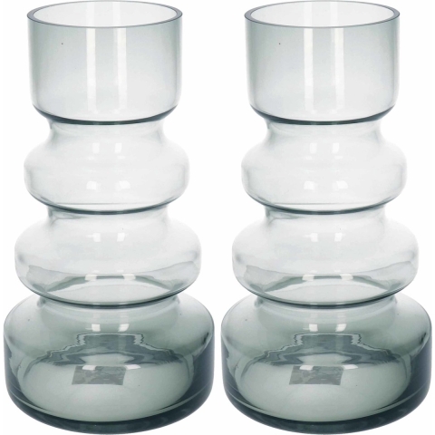 2x Glazen vaas/vazen Meandra 16 x 30 cm -