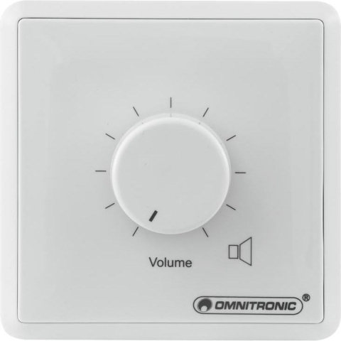 Omnitronic 80711007 Inbouw (in muur of meubel) PA-volumeregelaar mono Wit