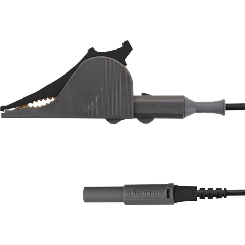 Schützinger KML 7852 Au / SAK / 150 / SW Meetsnoer [Stekker 4 mm - Kelvin-klem] Zwart 1 stuk(s)