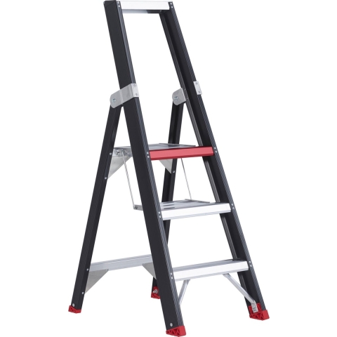 Altrex Taurus TGB 3 Trap - Enkel - Aluminium Met Coating - 3 Treden - Max. Werkhoogte 2.70 M.