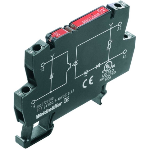 Weidmüller Halfgeleiderrelais 1275100000-10 4 A Schakelspanning (max.): 33 V/DC 10 stuk(s)
