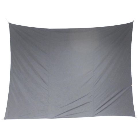 Premium kwaliteit schaduwdoek/zonnescherm Shae rechthoekig grijs 3 x 4 meter -