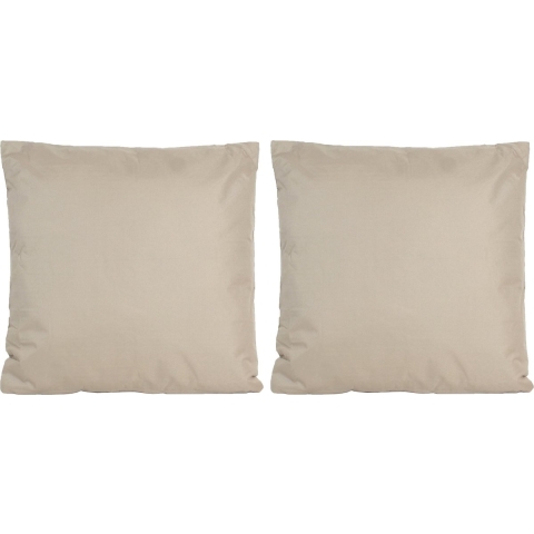 8x Bank/sier kussens voor binnen en buiten in de kleur taupe 45 x 45 cm -