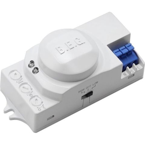 B.E.G. Brück 94401 HF-bewegingsmelder Inbouw (in muur of meubel) 360 ° Wit IP20