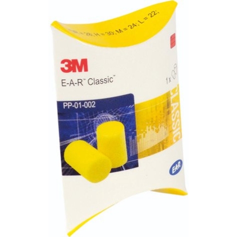 3M E-A-R PP-01-002. Classic Oordoppen In Pillowpack - 28dB (250 Paar)