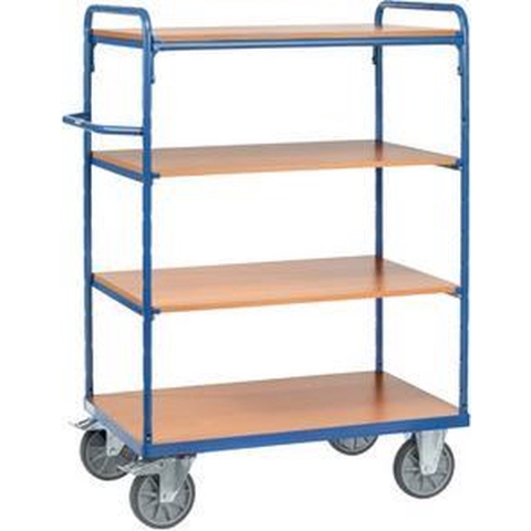 Fetra Hauptartikel 8200 Etagewagen Staal Poedercoating Laadvermogen (max.): 400 kg Stralend blauw (RAL 5007)