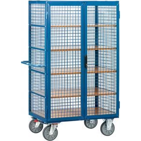 Fetra Hauptartikel 5393 Kastwagen Staal Poedercoating Laadvermogen (max.): 750 kg Stralend blauw (RAL 5007)