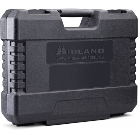 Midland G7 Pro 2er Kofferset, PMR446 Doppelstandlader, MA24-L Headsets C1090.18 PMR-portofoon Set van 2 stuks