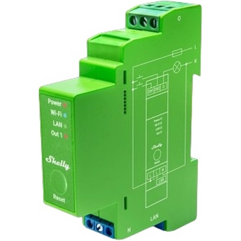 Shelly Pro Dimmer 1PM DIN-railrelais Bluetooth, WiFi