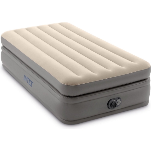 Intex 64162ND TWIN COMFORT ELEVATED AIRBED Luchtbed (l x b x h) 191 x 99 x 51 cm Beige, Bruin