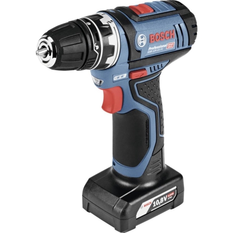 Bosch Professional MP GSR 12V-15 FC 06019F6006 Accu-schroefboormachine 12 V Li-ion Incl. 2 accus, Incl. lader, Incl. koffer