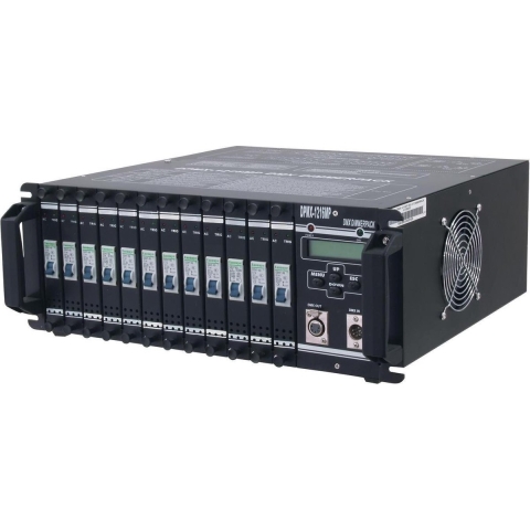 Eurolite DPMX-1216 MP DMX dimmer 12-kanaals 19 inch bouwvorm