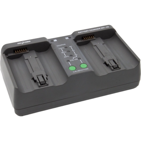 ChiliPower Duo oplader voor 2 accu's Nikon EN-EL18 en EN-EL18D