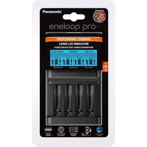 Panasonic Eneloop Pro BQ-CC65 professionele oplader voor AA en AAA batterijen