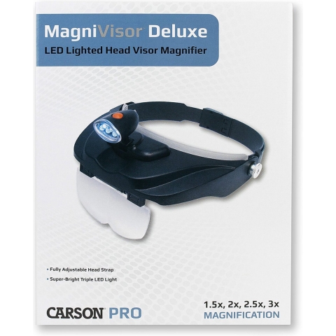Carson Hoofdloep PRO Series MagniVisor Deluxe met LED en 4 lenzen