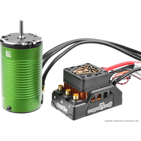 Castle Creations Copperhead 10 Sensored 16.8V ESC 1406-6900Kv sensored motor On-Road Edition
