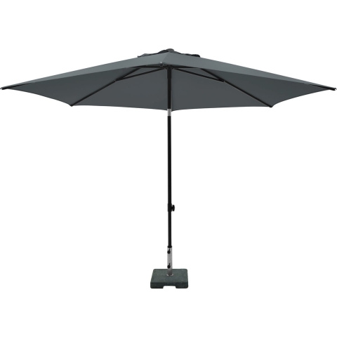 Parasol MYKANOS PUSH-UP Rond 250 Cm Met Tilt-functie 100%poly GRIJS