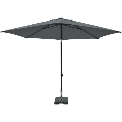 Parasol ELBA PUSH-UP Rond 300 Cm Met Tilt-functie 100%pol. GRIJS