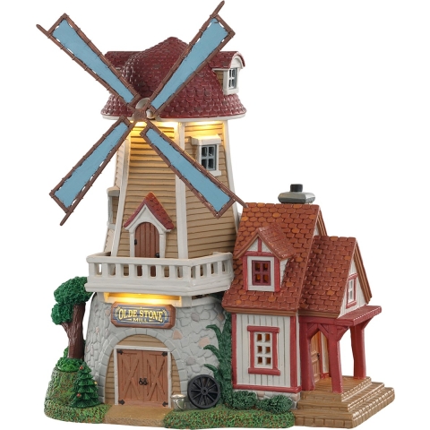 Olde stone mill, with 4.5v adaptor - LEMAX