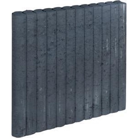 3 stuks! Mini palissadeband zwart 6x60x50 cm - Gardenlux