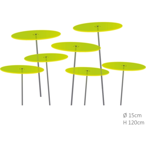 7 stuks! Zonnevanger Groen medium 120x15 cm - Cazador Del Sol