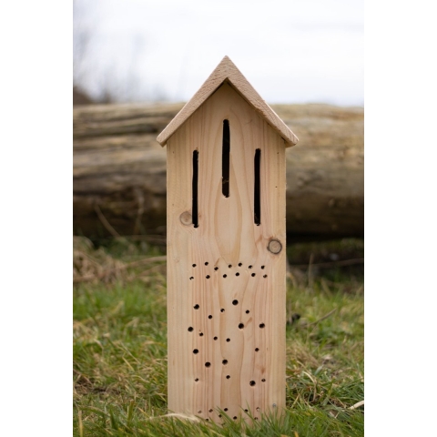 Insectenhotel de Zijdevlinder 20x20x60 cm - Boomstijl