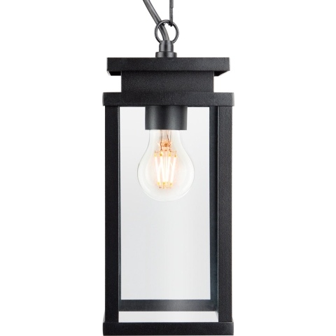 Buitenlamp jersey aan ketting zwart - KS Verlichting